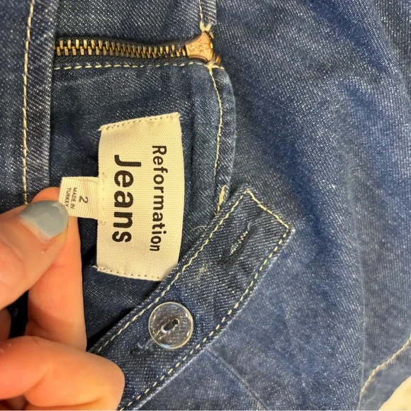 Reformation Cecil Denim Mini Dress - Picture 6 of 6